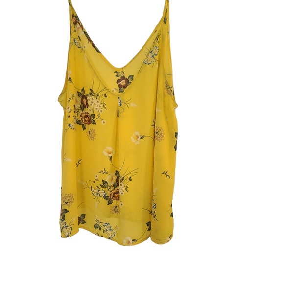 Lush Tops - Lush Lightweight Floral Layering Spaghetti Tank Top Blouse